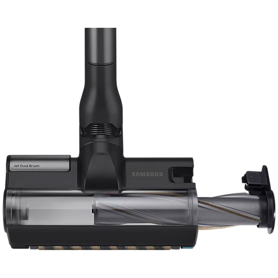Aspirator vertical Samsung Bespoke Jet One Complete Extra, VS20A95943N/GE, 0.5L, Statie coletare praf 2L, 25.2V, 580W, Digital Inverter, Filtrare 99.99% , Display LCD, Perie covoare, Perie parchet, Perie Pet, Autonomie 120 min, Verde