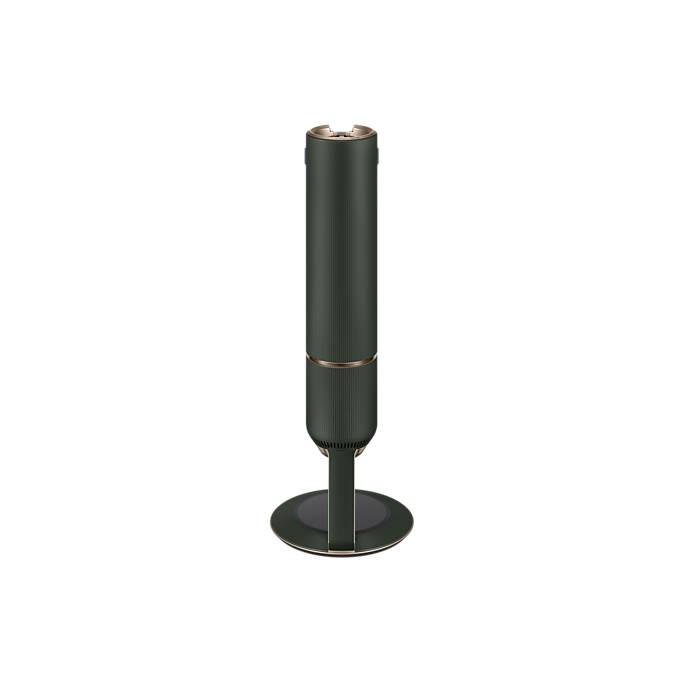Aspirator vertical Samsung Bespoke Jet One Complete Extra, VS20A95943N/GE, 0.5L, Statie coletare praf 2L, 25.2V, 580W, Digital Inverter, Filtrare 99.99% , Display LCD, Perie covoare, Perie parchet, Perie Pet, Autonomie 120 min, Verde