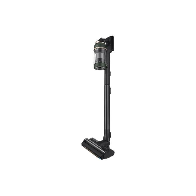 Aspirator vertical Samsung Bespoke Jet One Complete Extra, VS20A95943N/GE, 0.5L, Statie coletare praf 2L, 25.2V, 580W, Digital Inverter, Filtrare 99.99% , Display LCD, Perie covoare, Perie parchet, Perie Pet, Autonomie 120 min, Verde