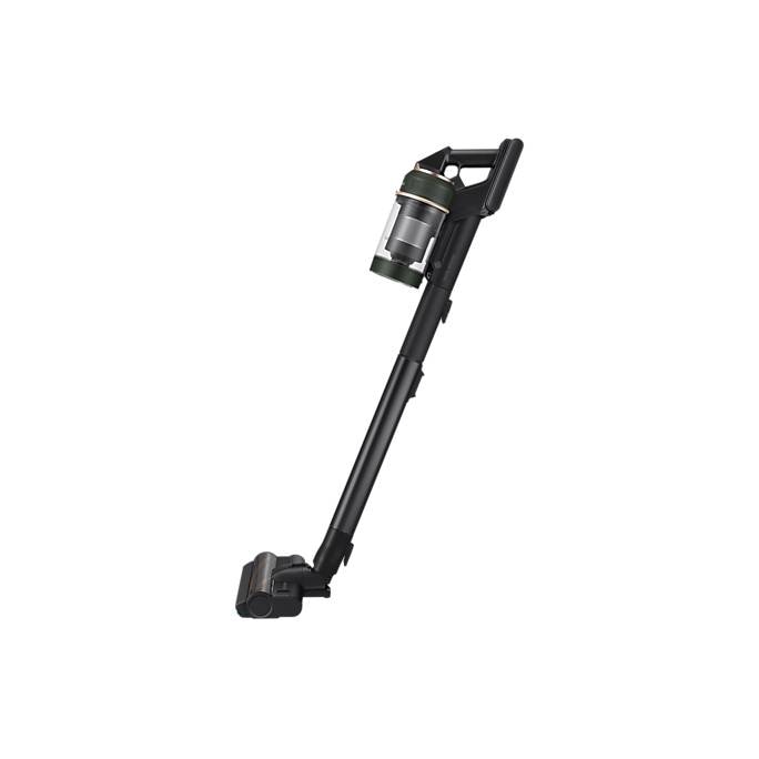 Aspirator vertical Samsung Bespoke Jet One Complete Extra, VS20A95943N/GE, 0.5L, Statie coletare praf 2L, 25.2V, 580W, Digital Inverter, Filtrare 99.99% , Display LCD, Perie covoare, Perie parchet, Perie Pet, Autonomie 120 min, Verde