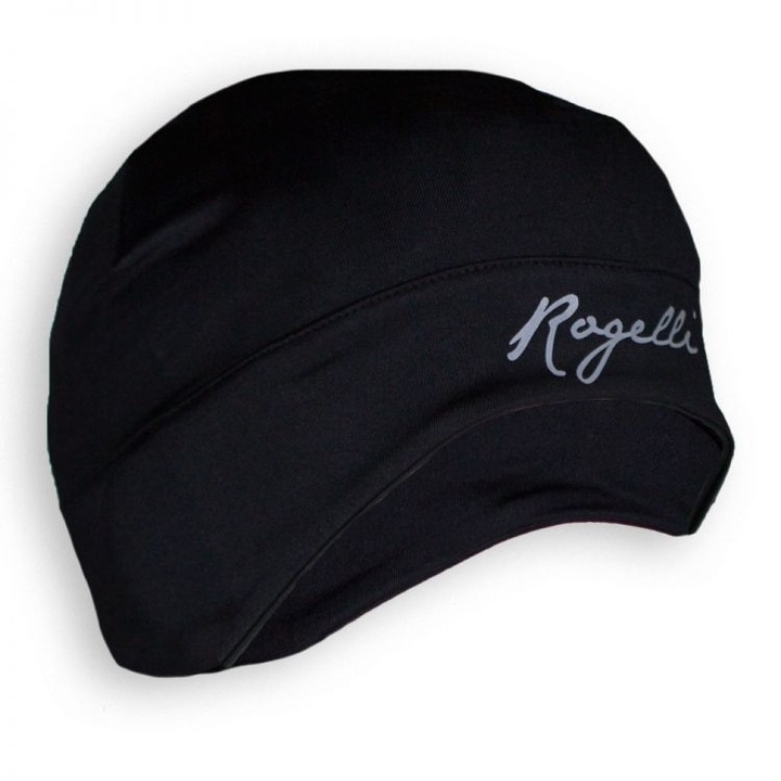 Rogelli Zora női futósapka, poliészter/elasztán, fekete, egy méret