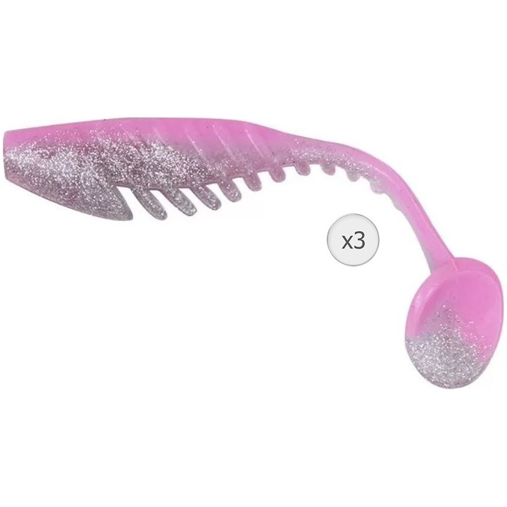 Shad L&K Floating Shad, Pink, 10cm, 3buc