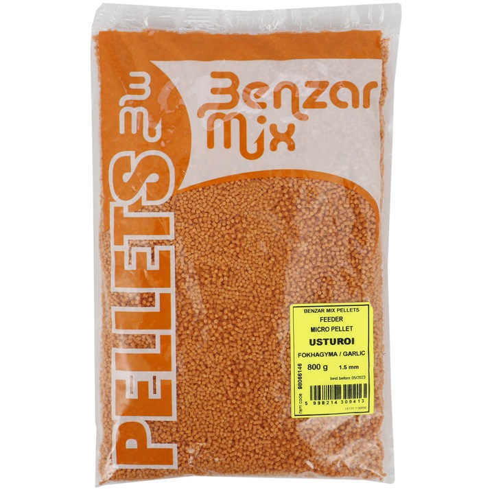 Микро пелети Feeder Benzar Mix, 800 гр, Чесън, 1.5 мм