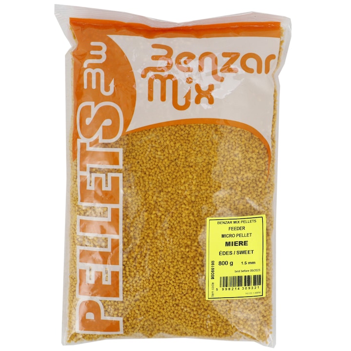 Микро пелети Feeder Benzar Mix, 800 гр, Пчелен мед, 1.5 мм