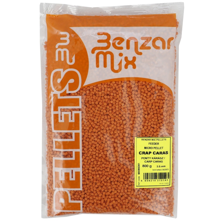 Микро пелети Feeder Benzar Mix, 800 гр, Шаран-Каракуда, 3.5 мм