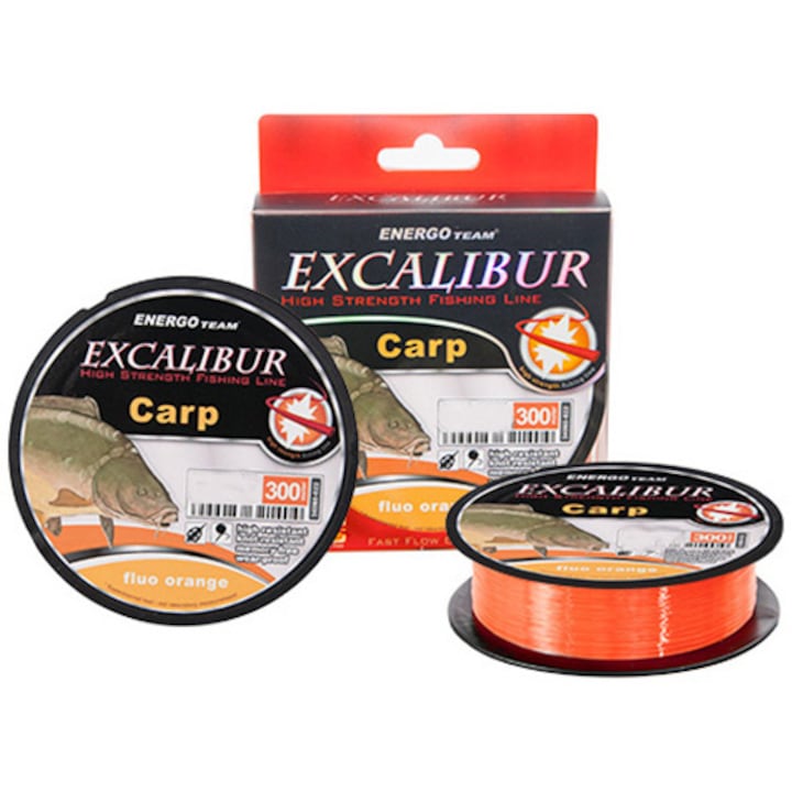 Excalibur Carp monofil, Fluo Orange, 0,30 mm, 300 m, 12,35 kg
