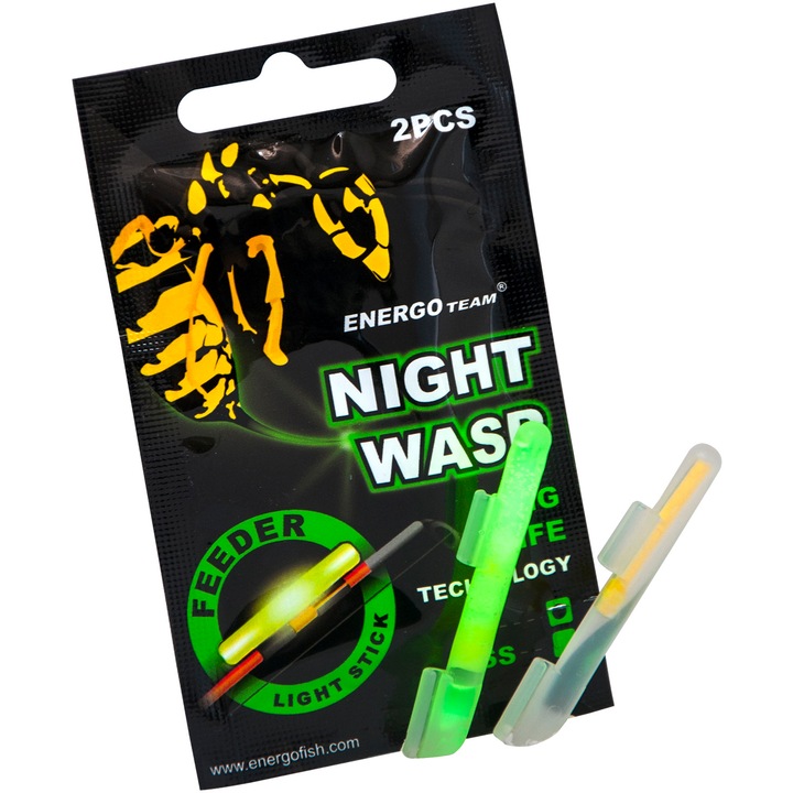 Фосфорни ампули за плувка Feeder Energoteam Night Wasp S, 2 бр/плик
