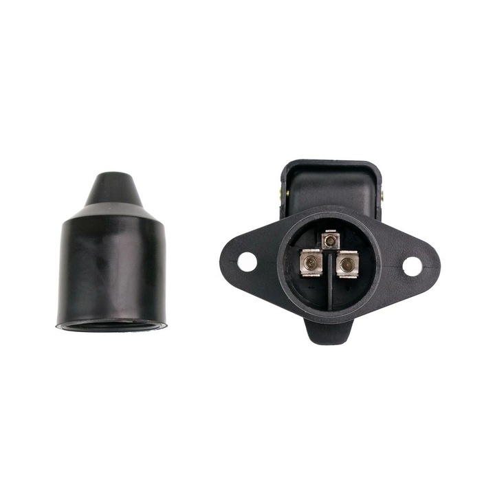 Пластмасова букса за ремарке с 3 пина