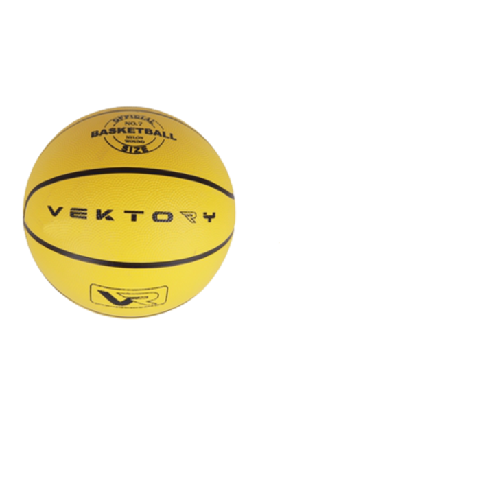 Vektory smiley kosárlabda - sárga