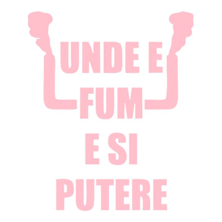 Sticker auto "Unde e fum e si putere'', 20x18 cm, Roz