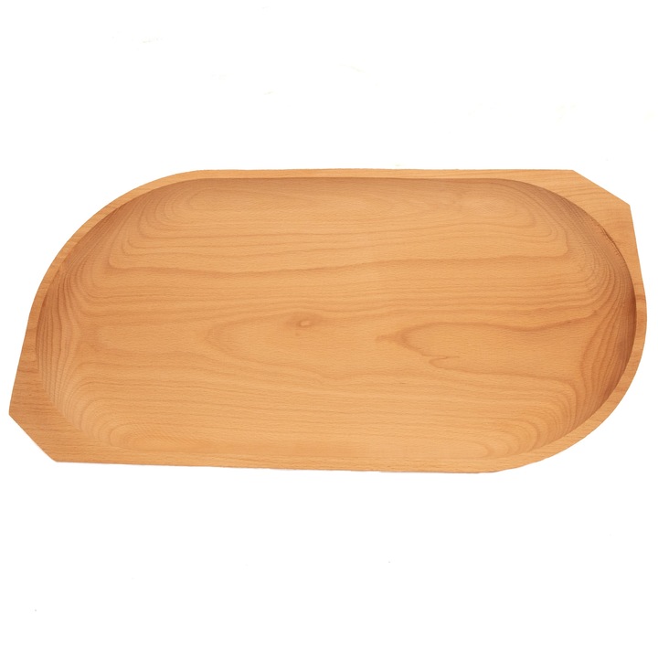 Platou servire din lemn masiv, 43 cm x 23 cm