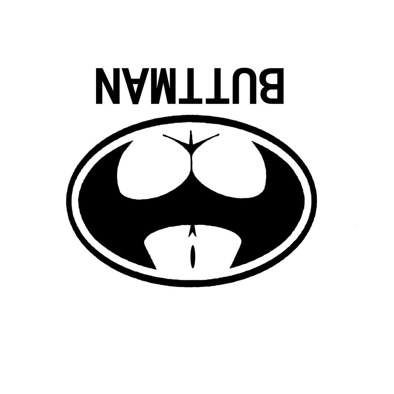 Sticker Buttman, 15cm, pentru lipit pe Auto, Moto, Laptop, Tableta ...