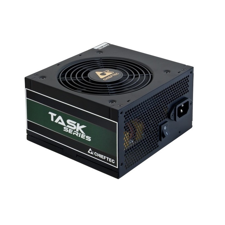 Sursa Chieftec Task series TPS-700S, 700W real, ventilator 12cm, certificare 80PLUS Bronze, 1x CPU 4+4, 2x PCI-E 6+2, 6x SATA