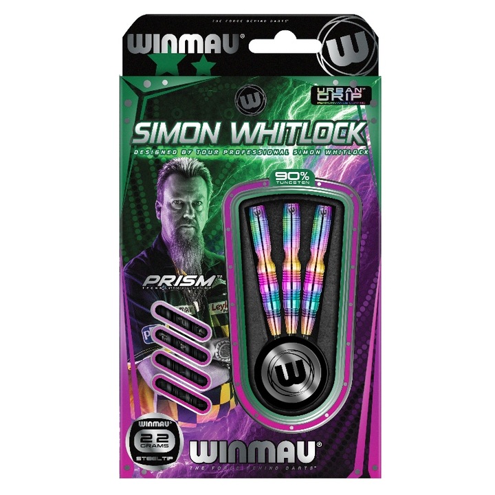 Комплект 3 дартса Simon Whitlock Rainbow, 24гр