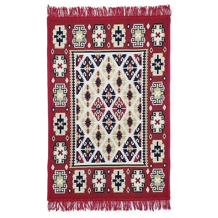 Covor rustic 200x300 cm Rosu