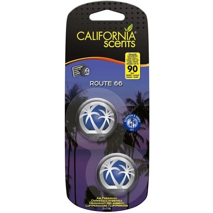 California Scents Mini Diffúzor autóillatosító - Route 66