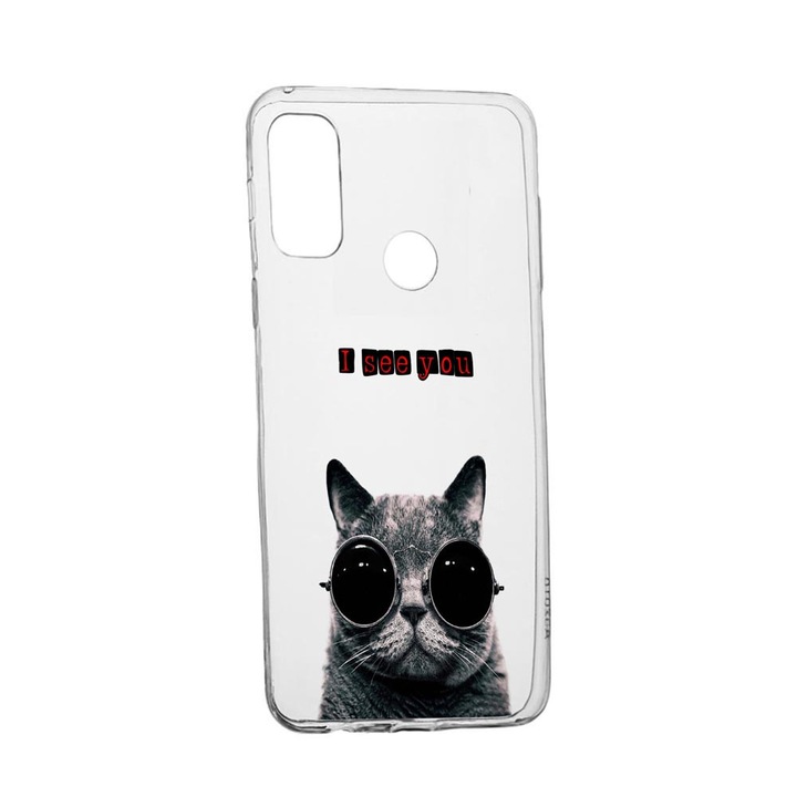 Силиконов калъф Unique за Oppo A15s, I See You, Transparent TR 9
