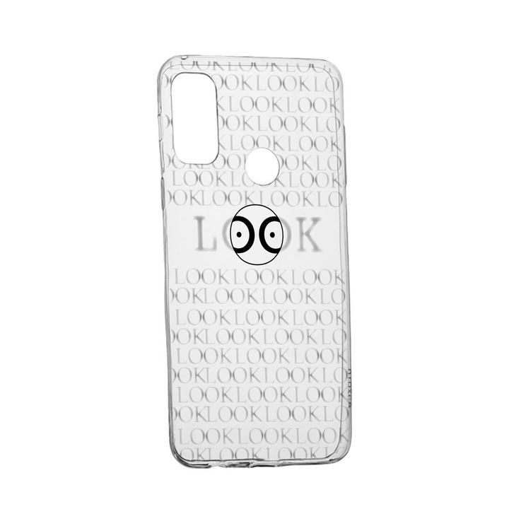 Силиконов калъф Unique за Alcatel 3X, Look At Me, Transparent TR 39