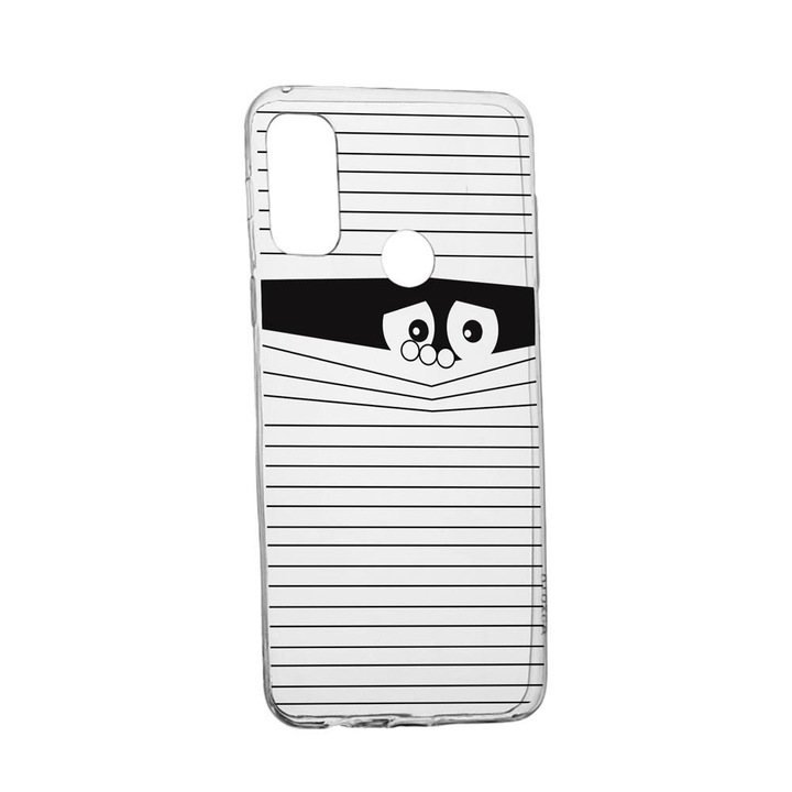 Силиконов капак, съвместим с Motorola Moto E30, Look Back, устойчивост на износване, TR 38