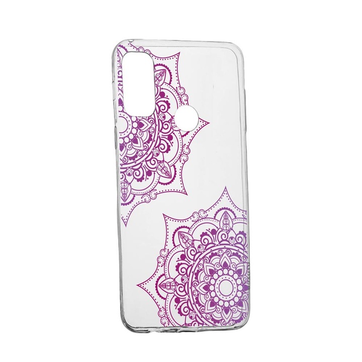 Силиконов калъф Unique за Huawei P Smart (2020), Happy, Transparent TR 118