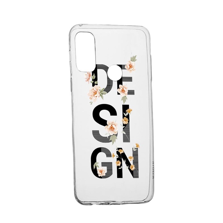 Силиконов калъф Unique за Alcatel 3X, Design, Transparent TR 144