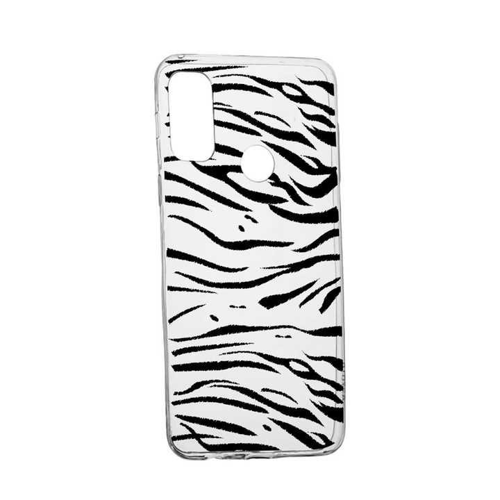 Силиконов калъф Unique за Huawei P Smart (2020), Zebra, Transparent TR 134