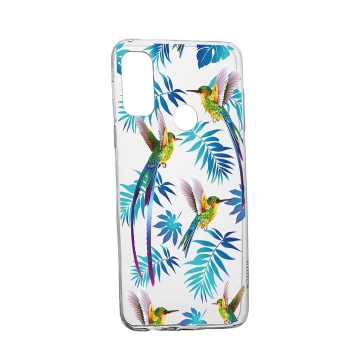 Силиконов калъф Unique за Alcatel 3X, Wild Tropical, Transparent TR 186