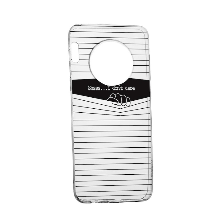 Силиконов калъф Unique за Honor Magic4 Pro, I Don't Care, Transparent TR 36