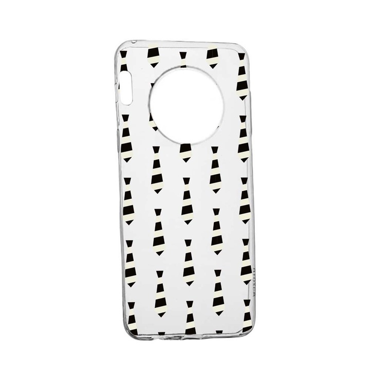 Силиконов калъф Unique за Huawei Mate 30 Pro, Gentelman, Transparent TR 181