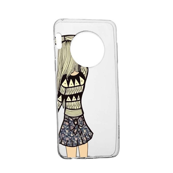 Силиконов калъф Unique за Honor Magic4 Pro, Girl Friend, Transparent TR 187
