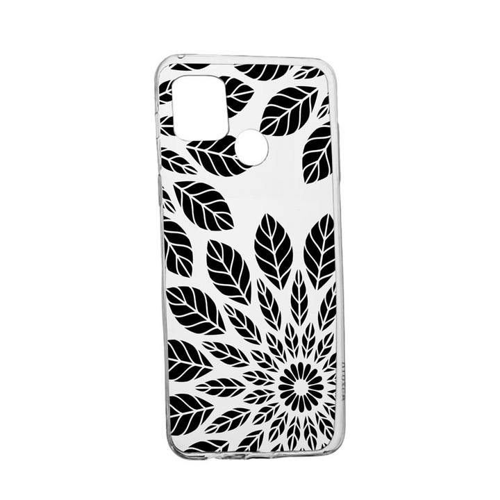 Силиконов калъф, съвместим с Realme C25Y, модел на цветя, устойчивост на износване, TR 76