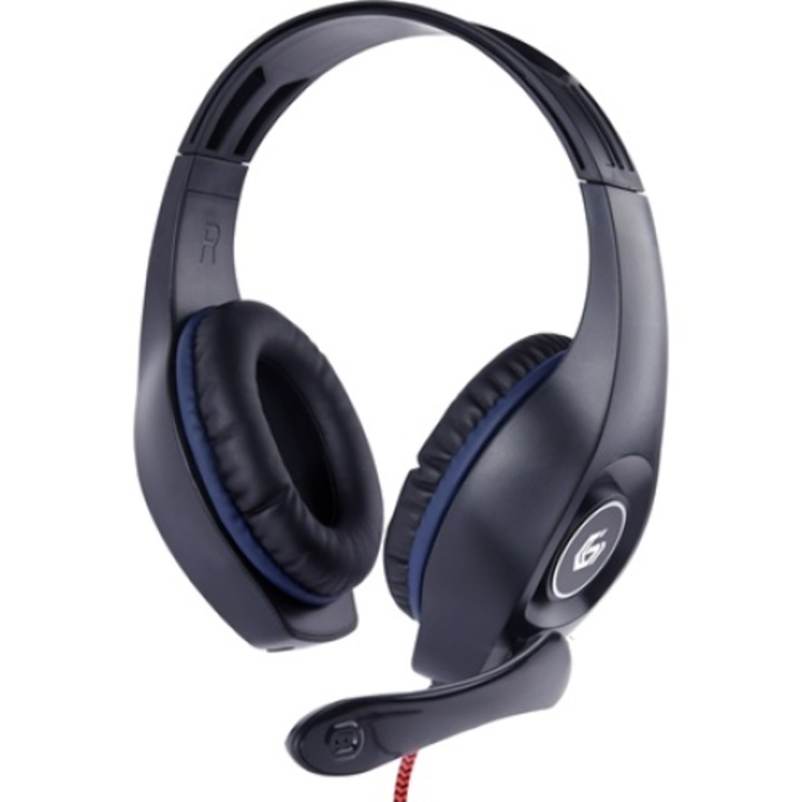 Casti PC audio cu microfon, cu pernite de urechi confortabile, cablu 2M