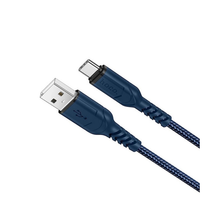 Hoco X59 Victory adatkábel, C-típusú USB, 1 m hosszú, kék