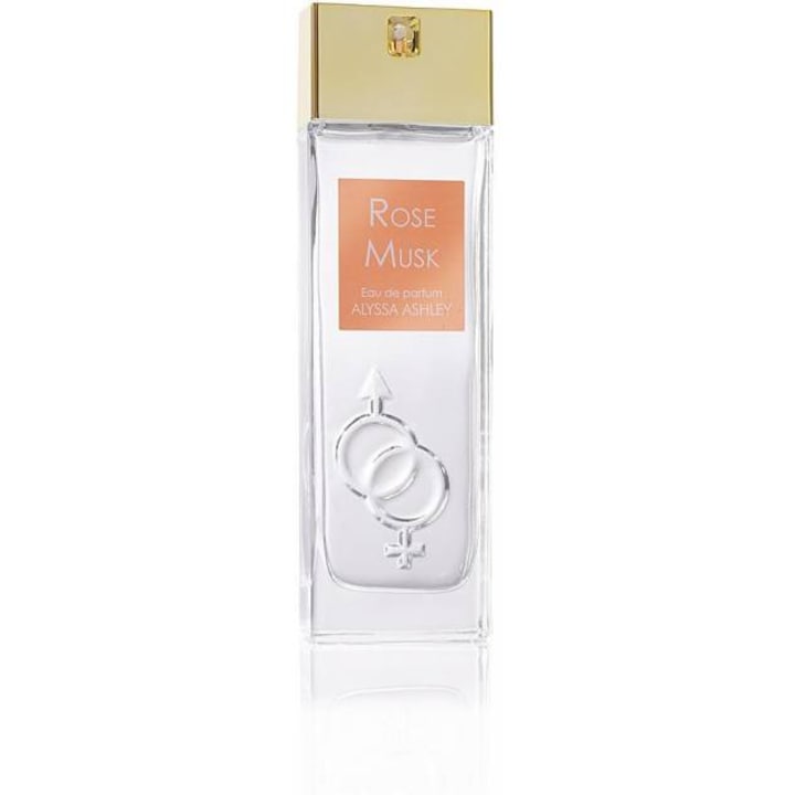 Apa de parfum cu pulverizator ALYSSA ASHLEY, Rose Musk, Unisex, 100 ml