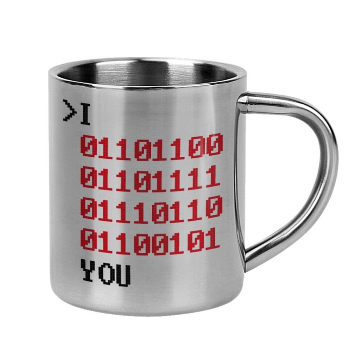 Cana Binary secret, Inox, 300 ml, Multicolor