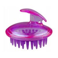 Perie pentru scalp si corp, Pentru baie, Silicon, Roz/ Mov