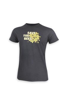 Dressa - Save The Bees méhecskés biopamut férfi póló - Mouse Grey  XXL