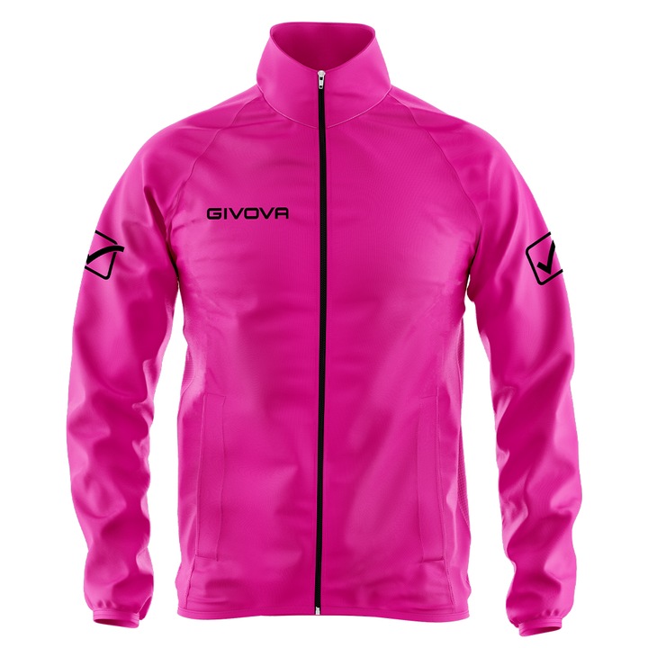 Jacheta ploaie Rain Basico Givova, Fucsia