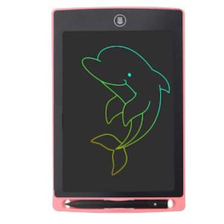 Цифров цветен таблет 12 инча, За писане и рисуване с LCD екран, 29 см, розов, 3+ години