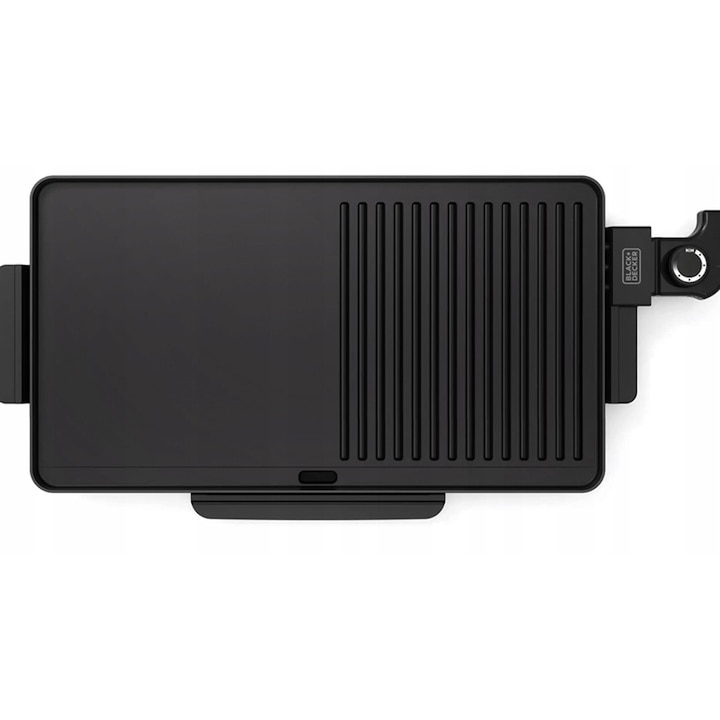 Blak & Decker BXGD2200E elektromos grill, 2200 W, DualZone, fekete