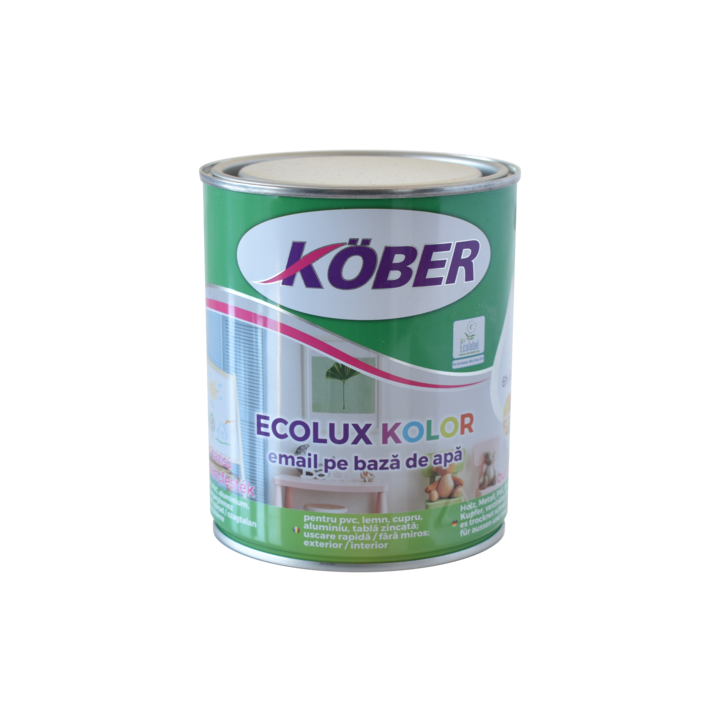 Email pe baza de apa KOBER Ecolux Kolor gri antracit lucios RAL7016 0.6 L