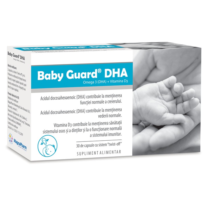 Supliment alimentar Baby Guard DHA Evital, 30 capsule