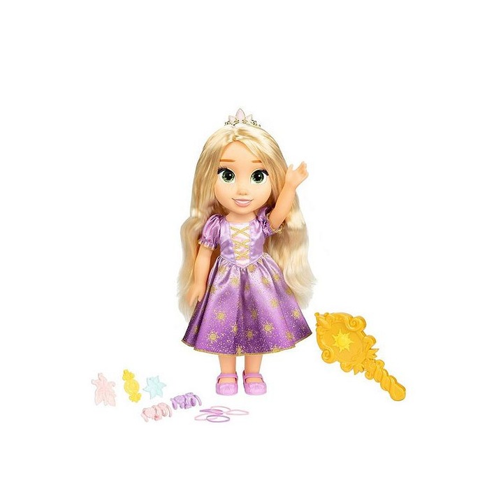 Papusa cu accesorii Disney Princess Feature Hair Play Rapunzel 39 Cm