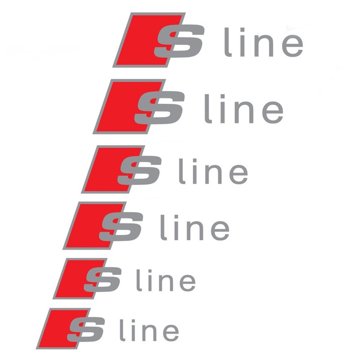 Set 6 Stickere Sline pentru etriere Audi