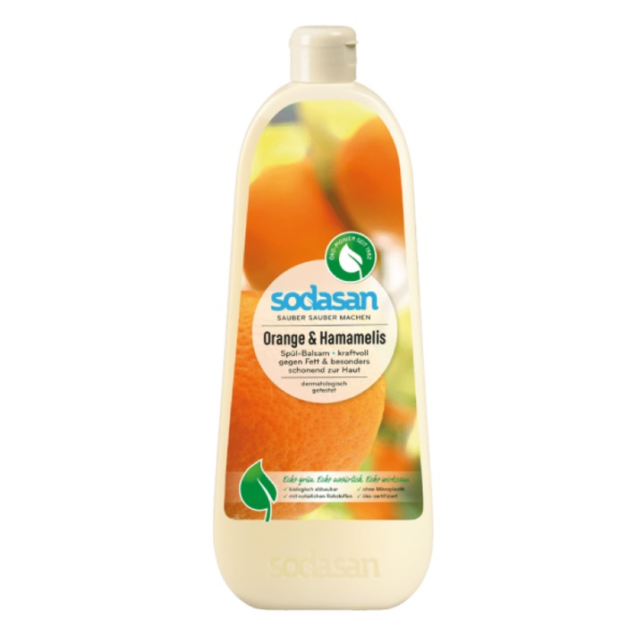 Detergent lichid de vase balsam cu portocala, 1L