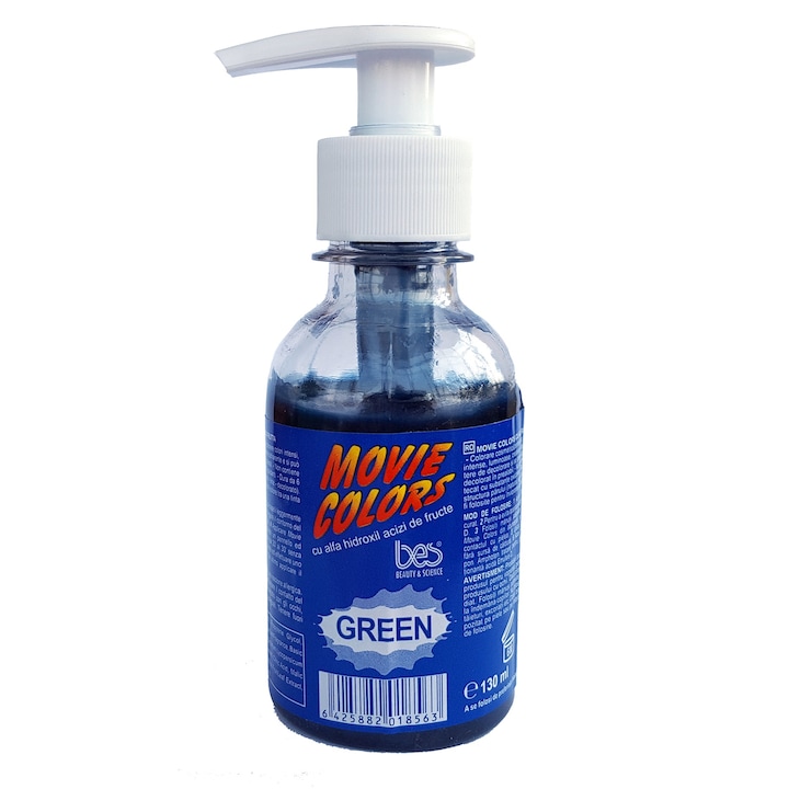 Vopsea Cosmetica „MOVIE COLORS” - Green/Verde, 130 ml, Bes