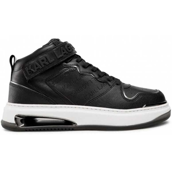 Férfi Karl Lagerfeld Electro Lay Up Perf Hi Sneakers KL52041-000, Fekete, 44