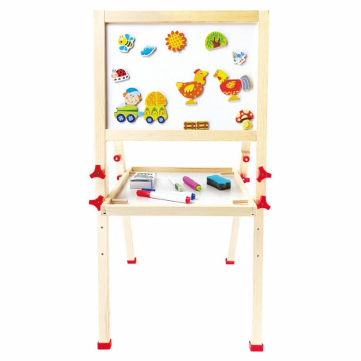 Магнитна дъска Bino, 2 в 1, С регулируеми крака