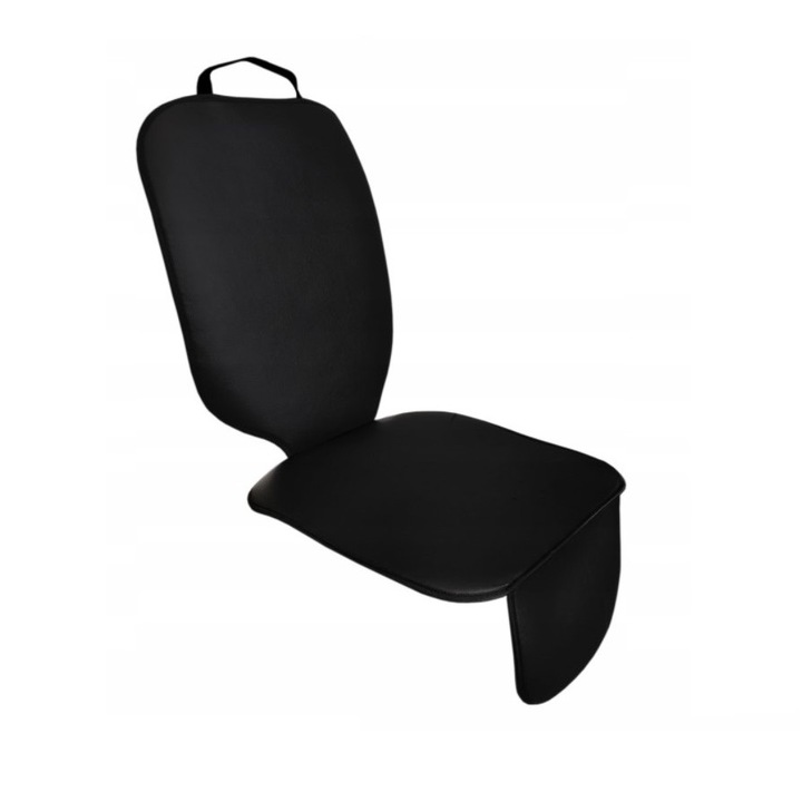 Калъф за седалка METRU PATRAT, За детско столче, Екологична кожа, Перящ се, Водоустойчив, Черен