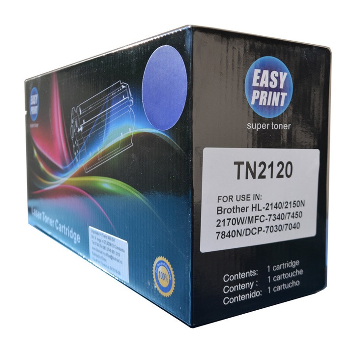 EASY PRINT Fekete toner, 2600 oldal, kompatibilis TN2120 / TN2125 / TN2150 / TN360